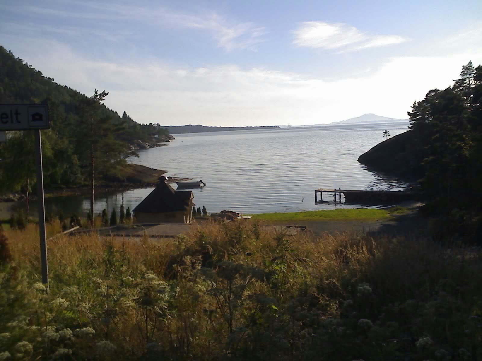 Die Bucht in unmittelbarer Nähe der Hütte