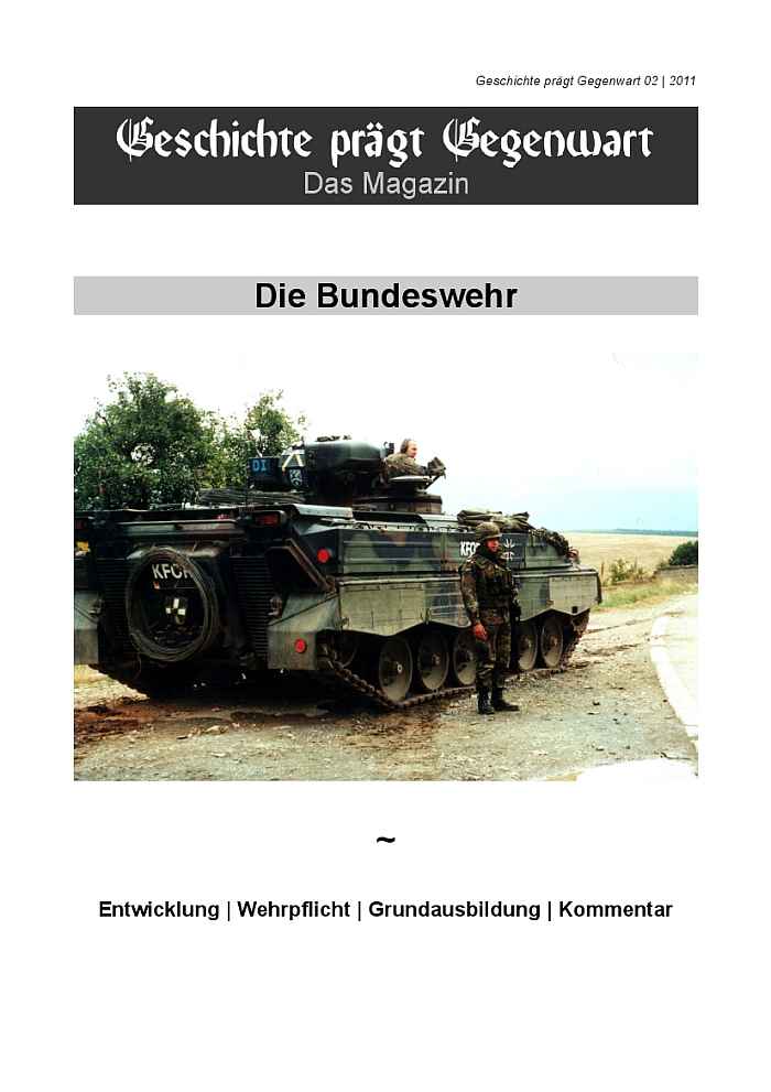 Das Bild zeigt das Cover der Ausgabe zur Bundeswehr.
