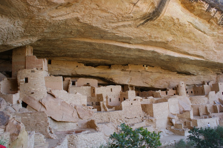 cliff dwelling (cliff palace) im Mesa Verde National Park 