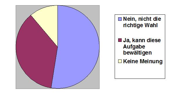 Grafische Auswertung der Umfrage zur Wirtschaftskrise