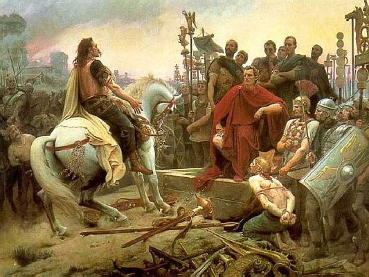 Caesar und Vercingetorix