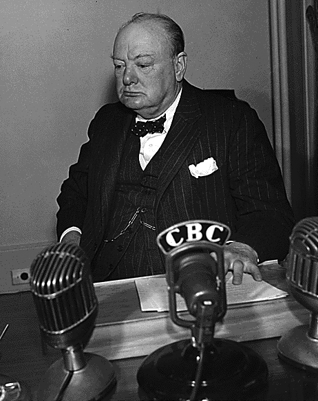 Churchill in Radiostation