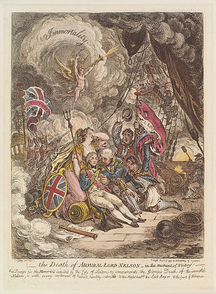 440px-The death of Admiral Lord Nelson - in the moment of victory by James Gillray