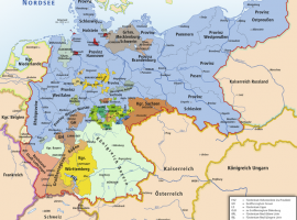 Karte des Deutschen Reiches 1871–1918