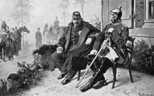 Bismarck und Napoleon III. nach der Schlacht bei Sedan