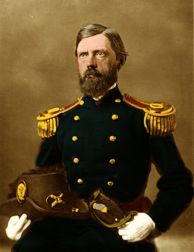 Generalmajor John Fulton Reynolds colored Sepia