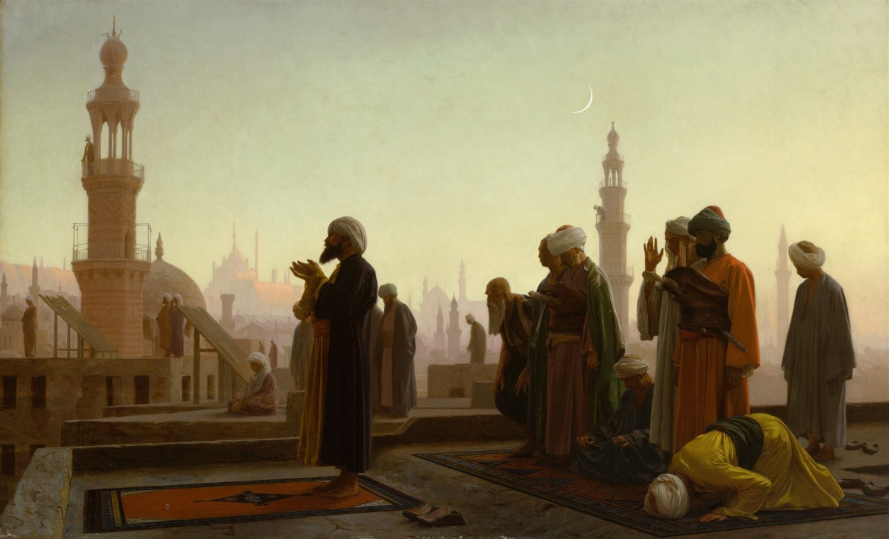 Gebet in Kairo - Gemände von Jean-Léon Gérôme