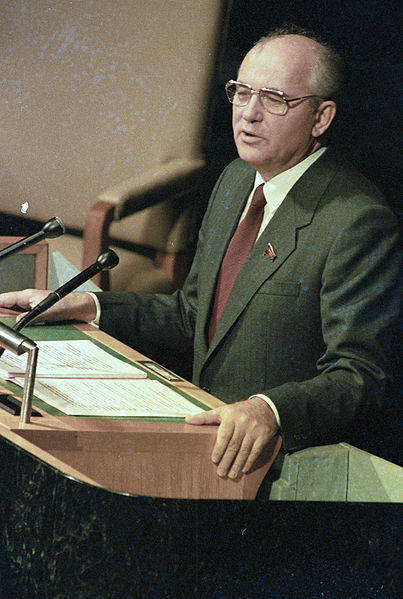 Das Bild zeigt Michael Gorbatschow. Mit ihm endete der Kalte Krieg.