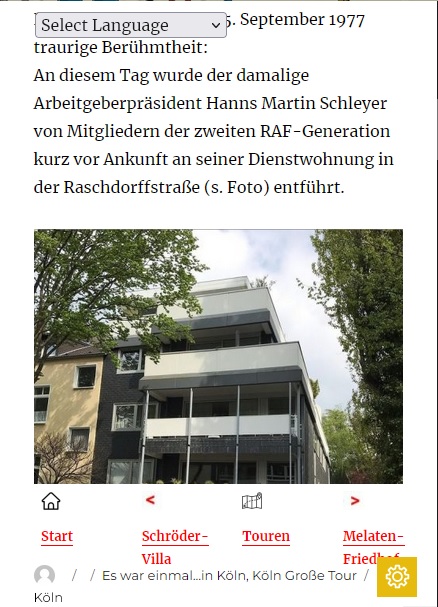 Dieses Bild zeigt einen Screenshot der Köln-App